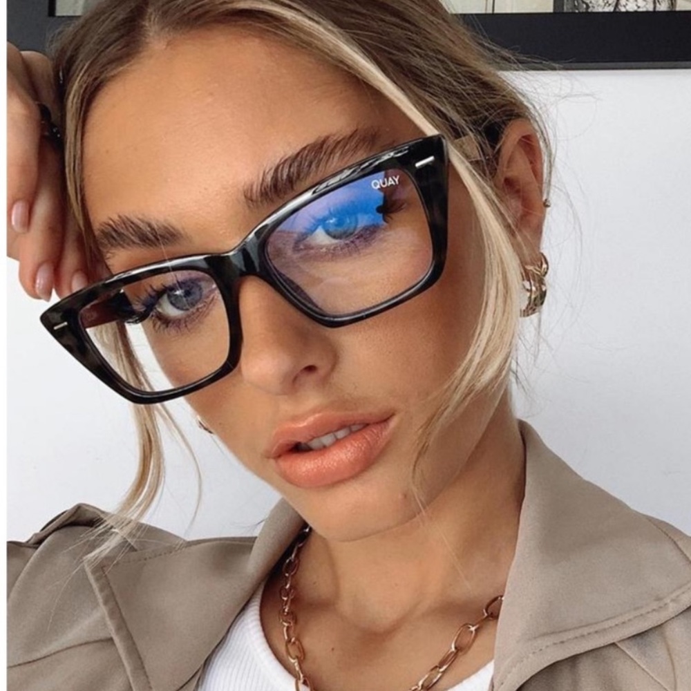 Quay Australia Cat Eye Blue Light Blocking Glasses